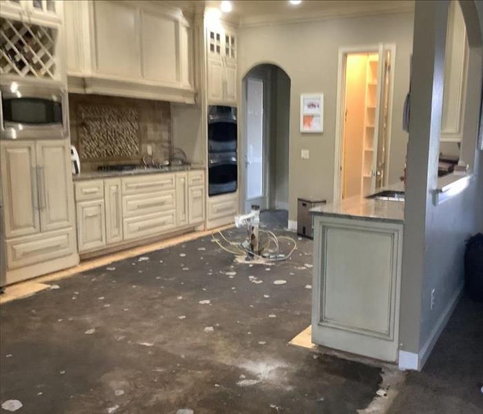 Removed Kitchen Flooring in Bethany, Oklahoma